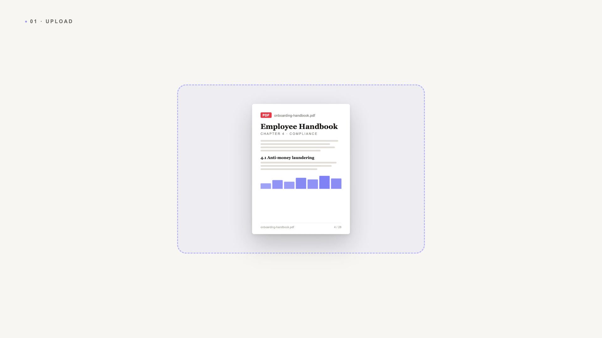 Drop in your content